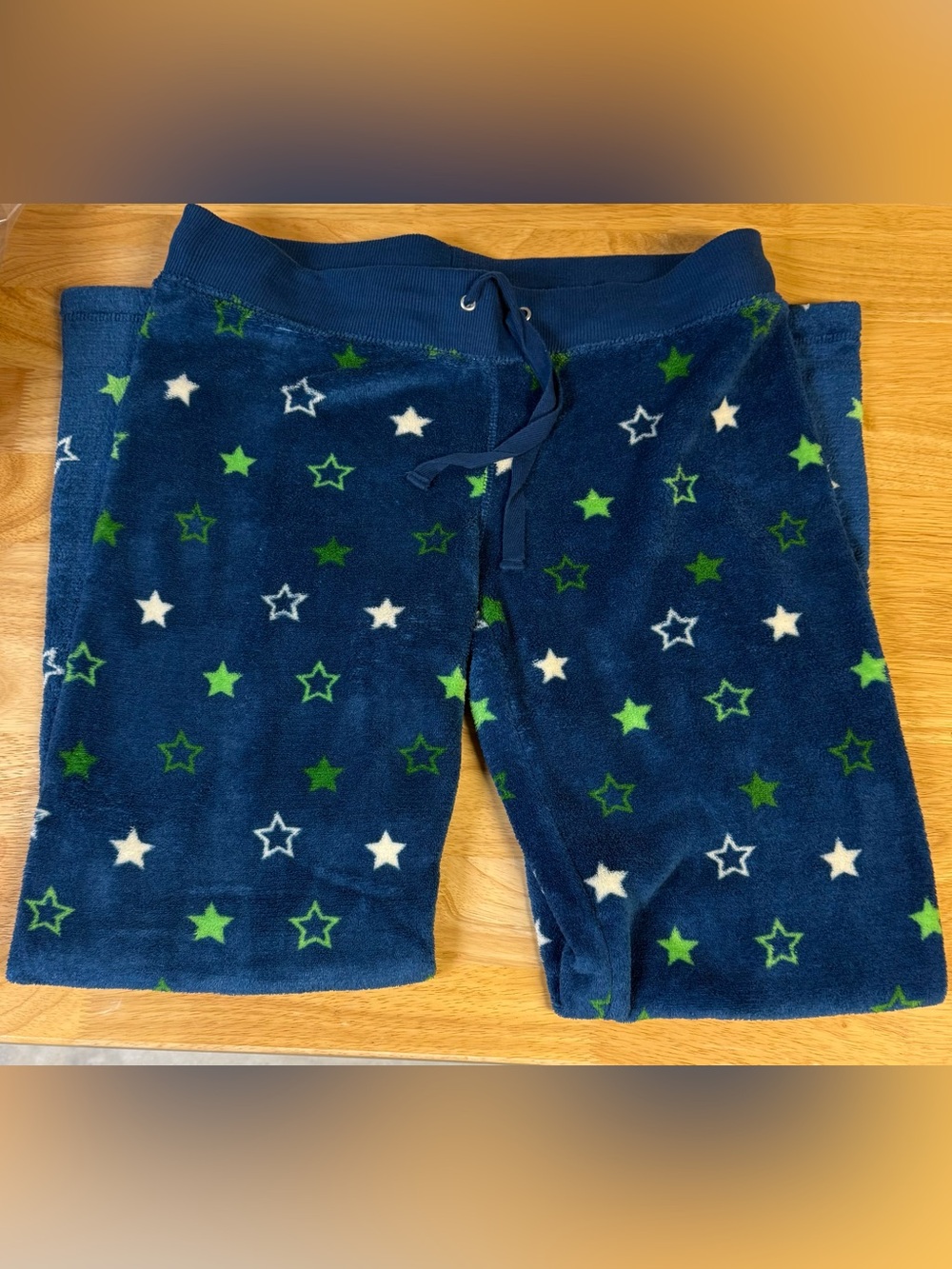Soft Blue with stars Fleece Pajama Pants